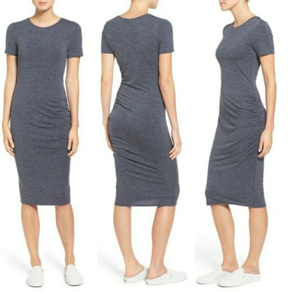 Treasure & Bond Side Ruched Body-Con Dress
